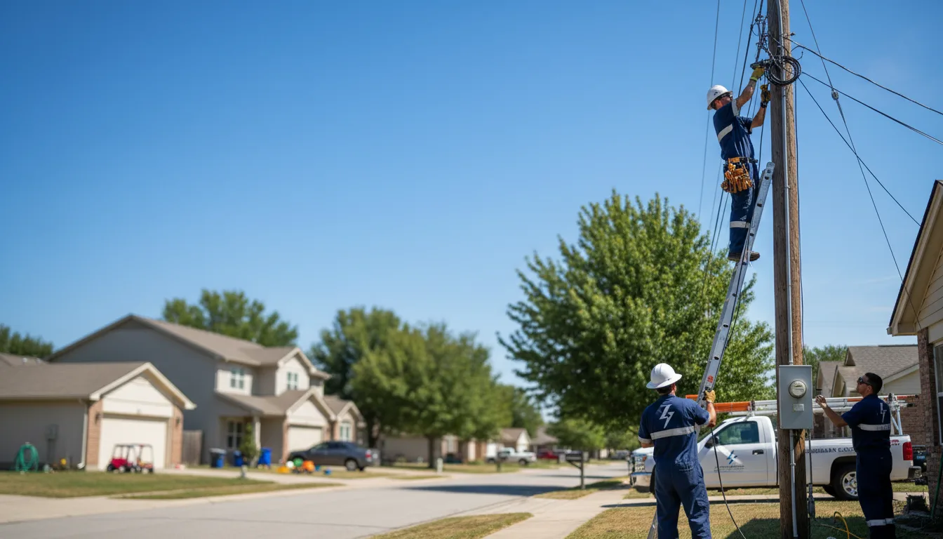 Residential electrician providing installation services in Sharon, KS